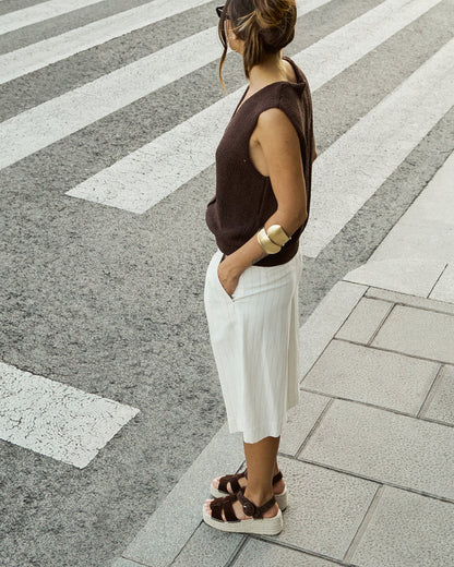 Espadrille Buckle Sandal - Cafe Brown