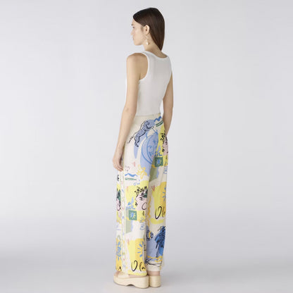 Marlene Trousers - Yellow/Blue