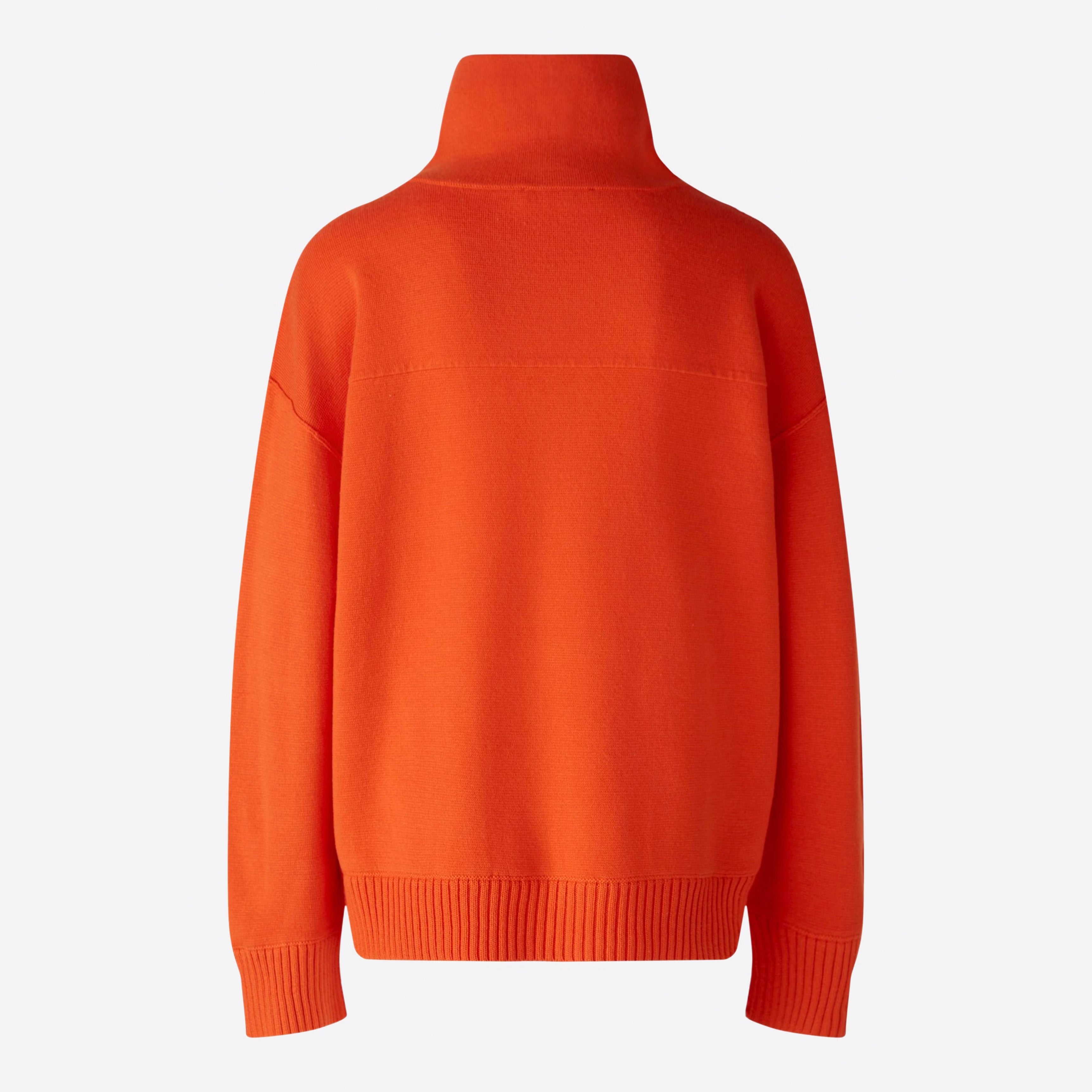 Polo Neck Jumper - Cherry Tomato