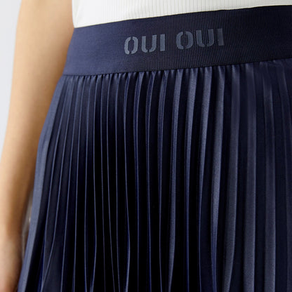 Pleated Skirt - Navy