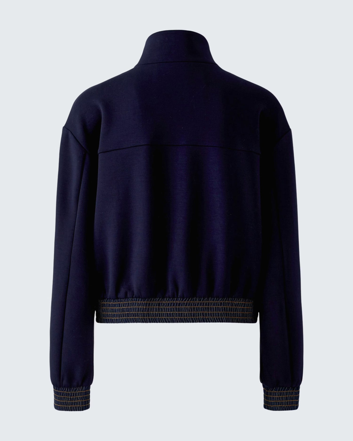Denim Pocket Zip Jacket - Navy