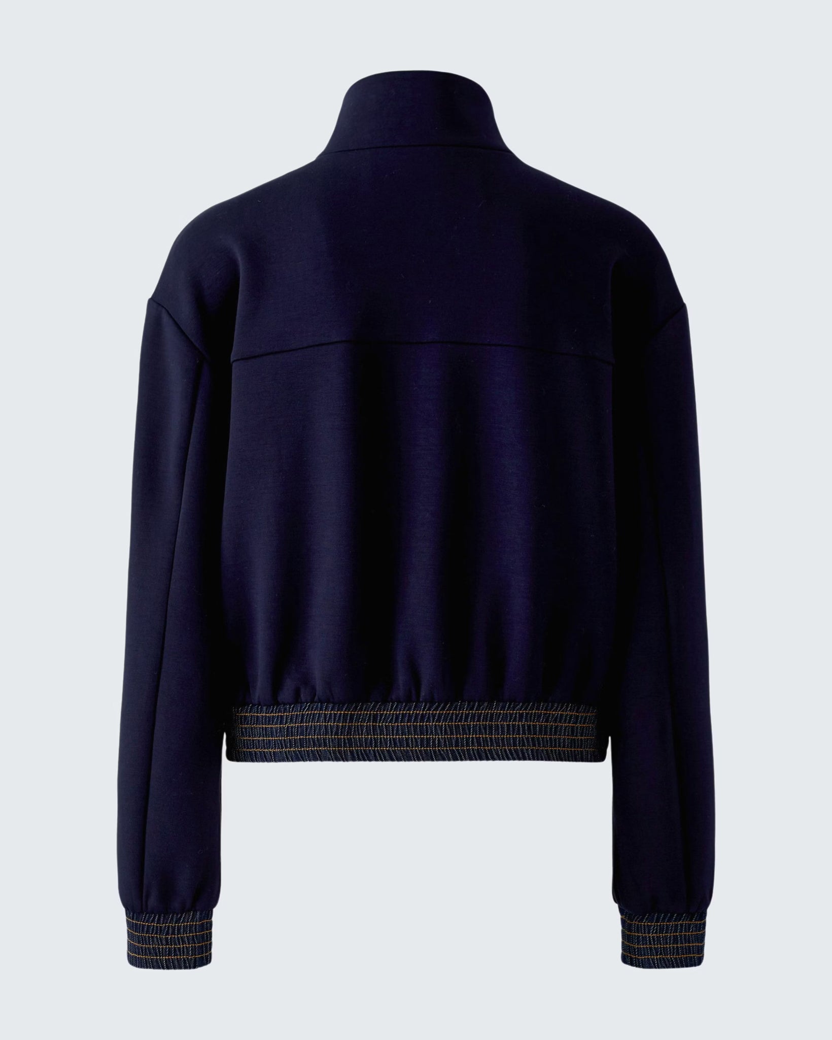 Denim Pocket Zip Jacket - Navy
