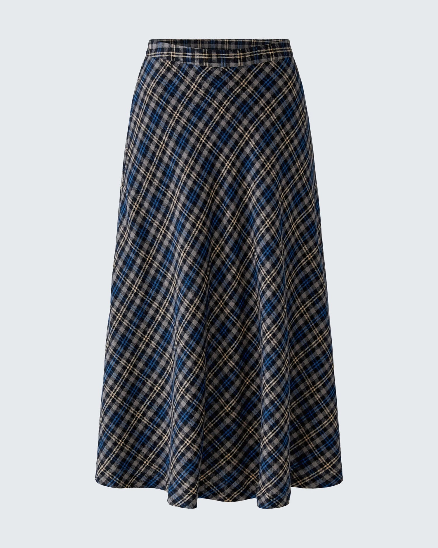 Plaid Skirt - Navy Blue