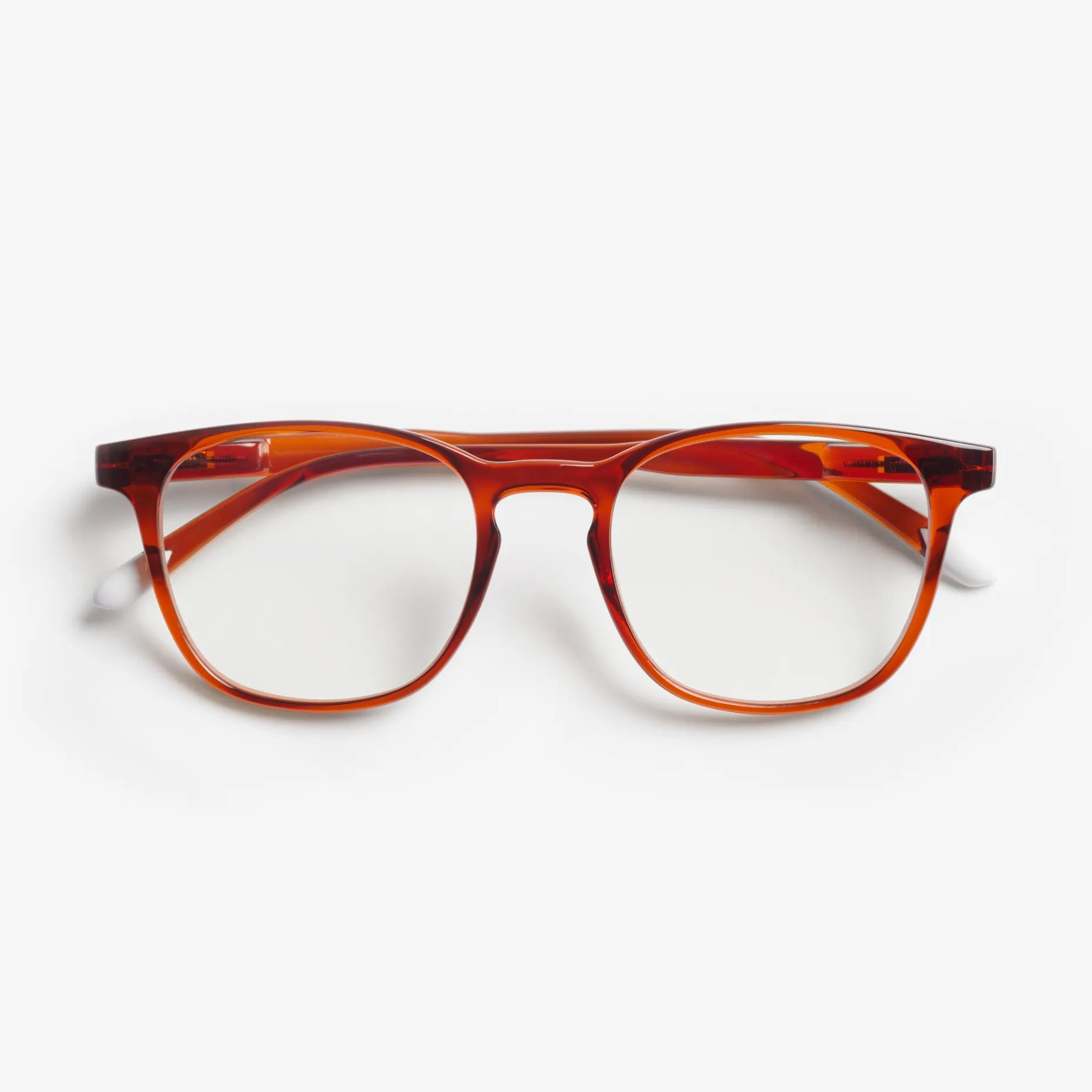 Dalston Glossy Glasses - Intense Rust