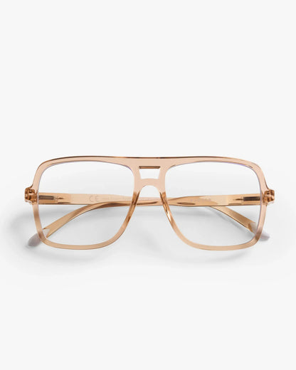 Jake Glossy Reading Glasses - Rose
