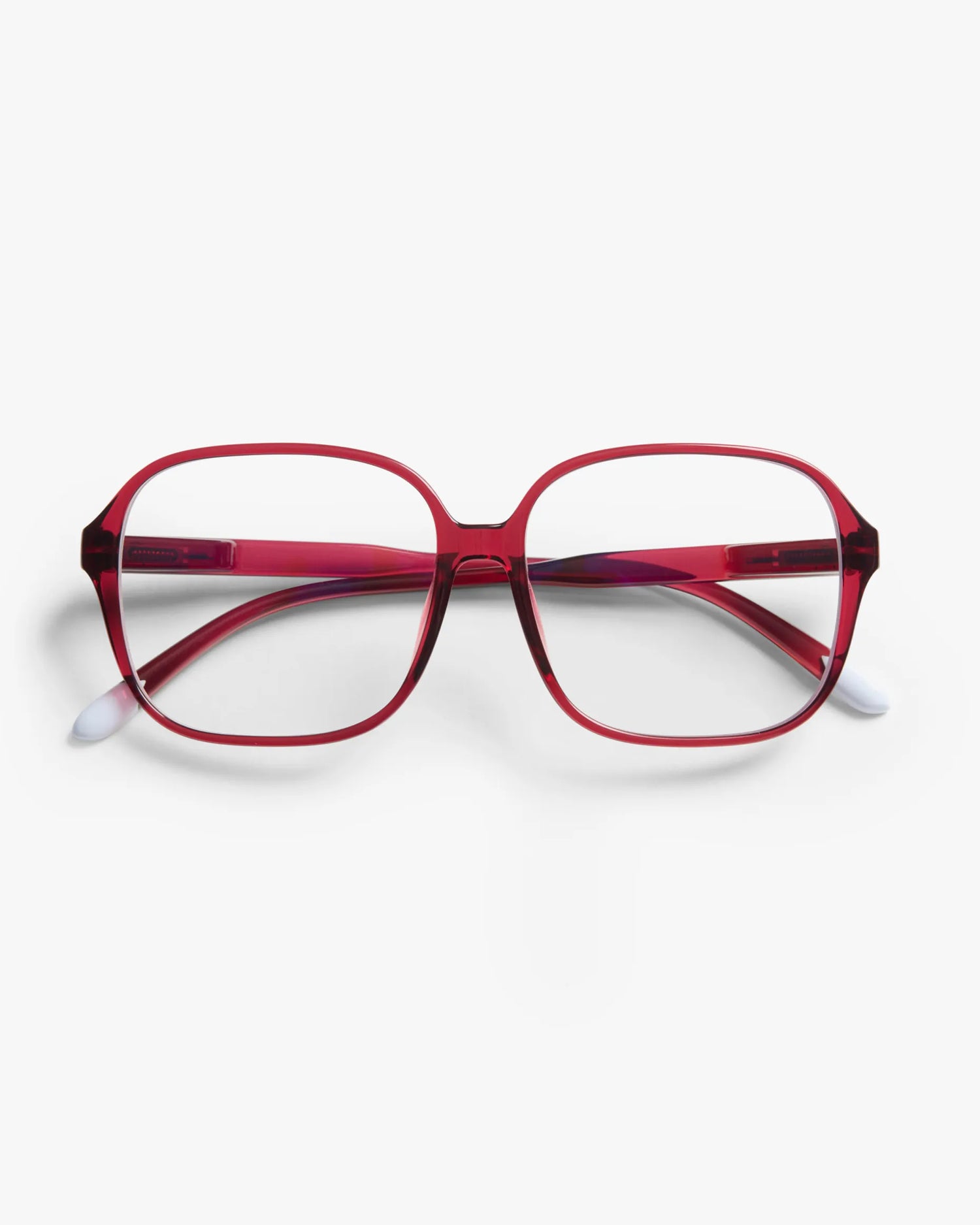Pascal Glossy Reading Glasses  - Cherry Lacquer