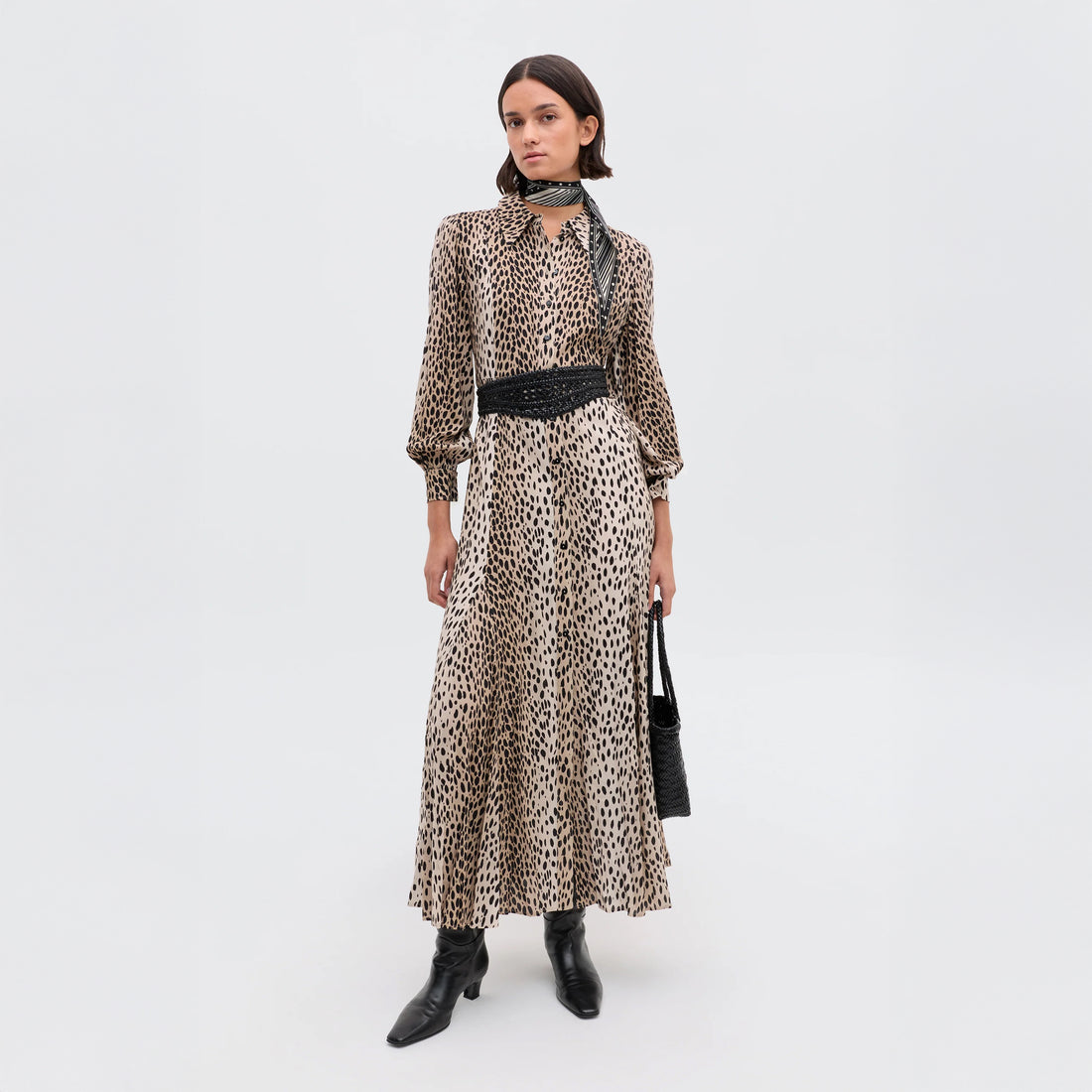 Maddison Dress - Antelope Spot Black