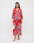Dahlia Dress - Butterfly Bloom Jacquard Red