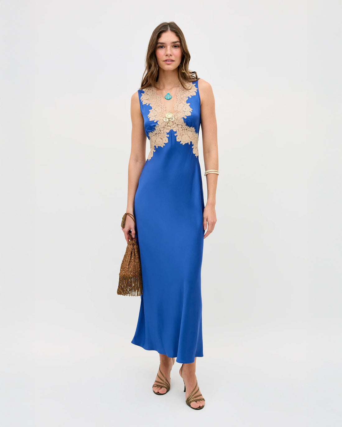 Lysandra Dress - Iris Blue