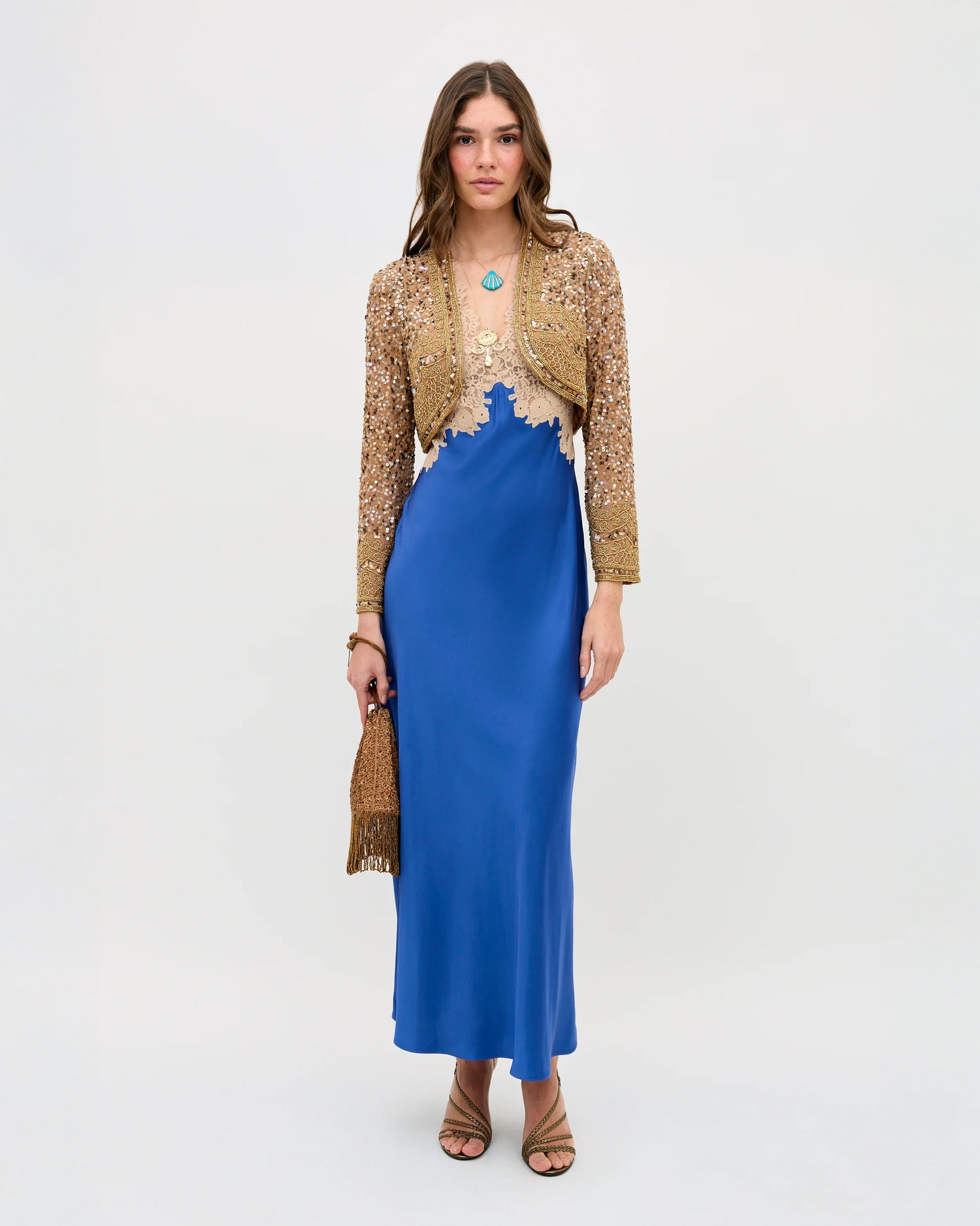 Lysandra Dress - Iris Blue