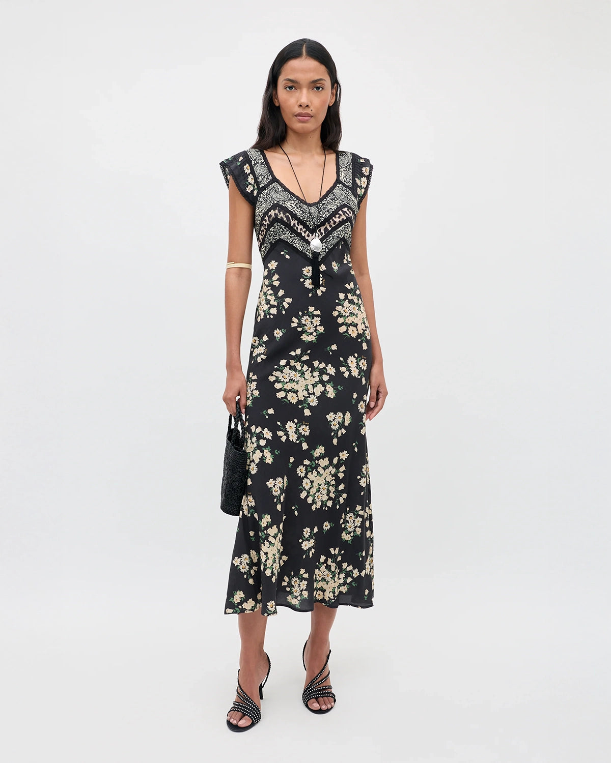 Bailee Dress - Amelia Gremlin Mix Black