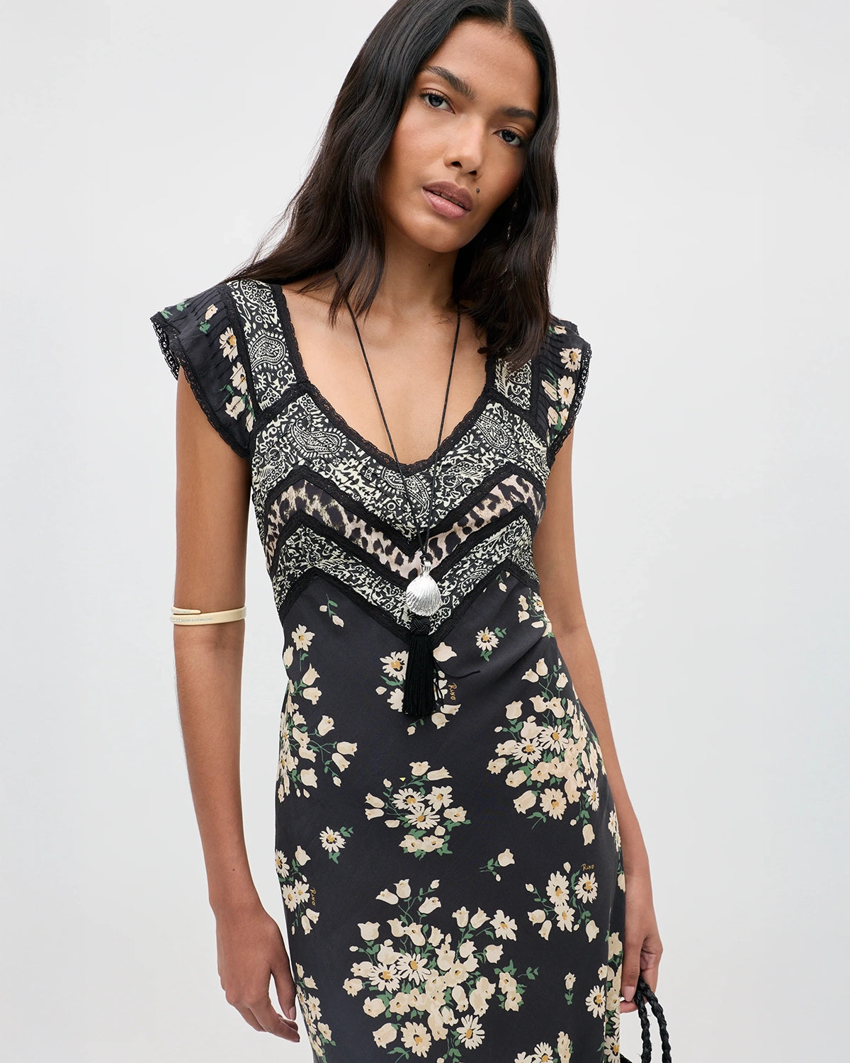 Bailee Dress - Amelia Gremlin Mix Black