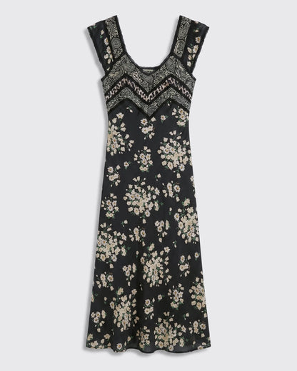 Bailee Dress - Amelia Gremlin Mix Black