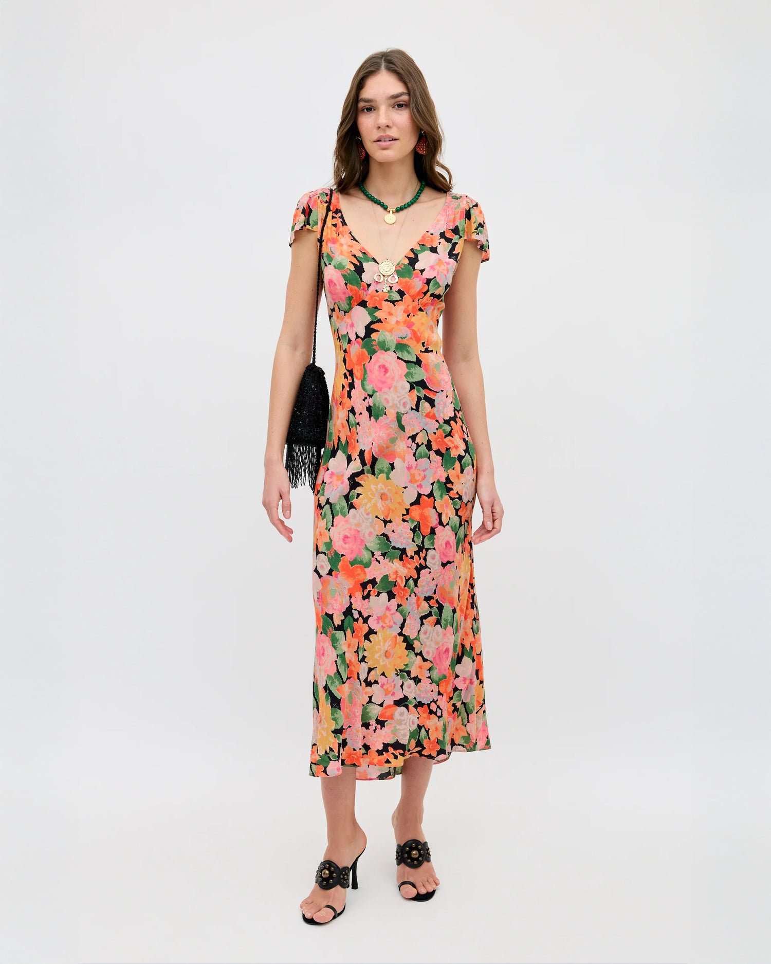 Cathy Dress - Chelsea Floral Black