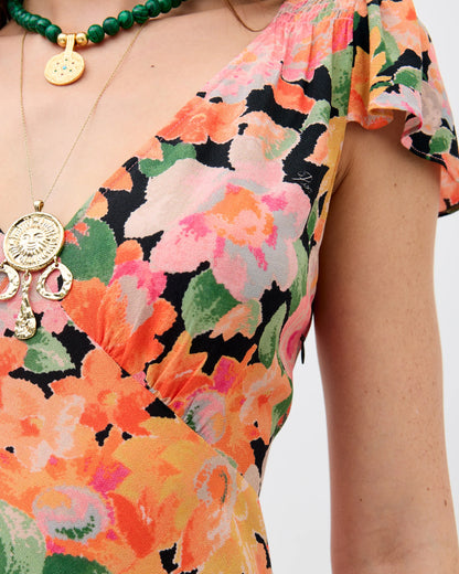 Cathy Dress - Chelsea Floral Black