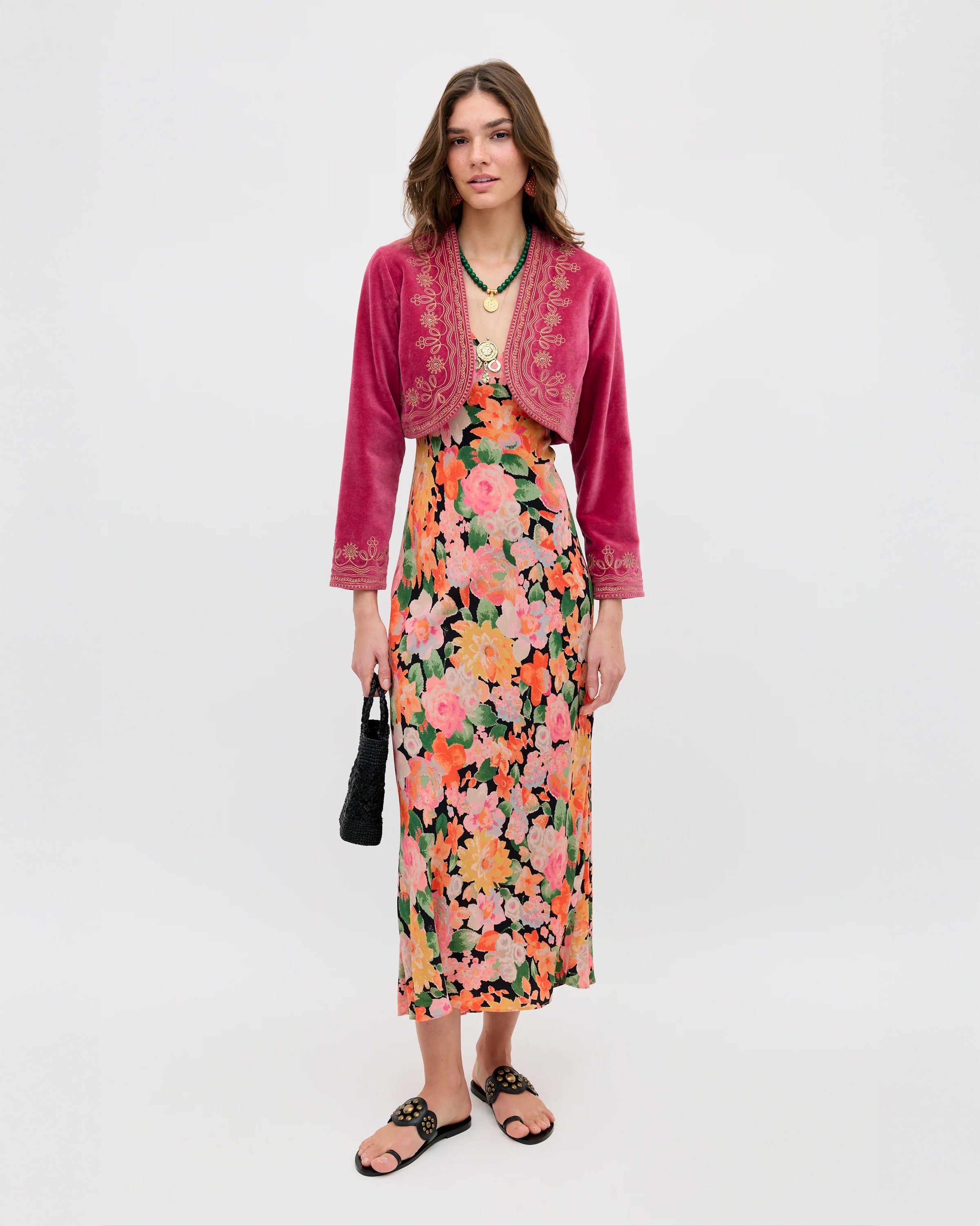 Cathy Dress - Chelsea Floral Black