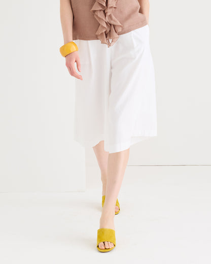 Cotton Culotte - White