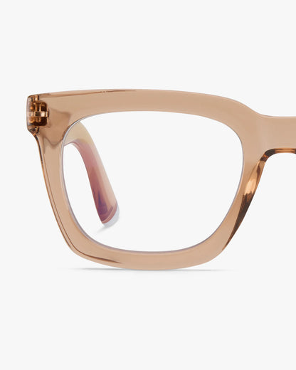Max Glossy Reading Glasses - Rose