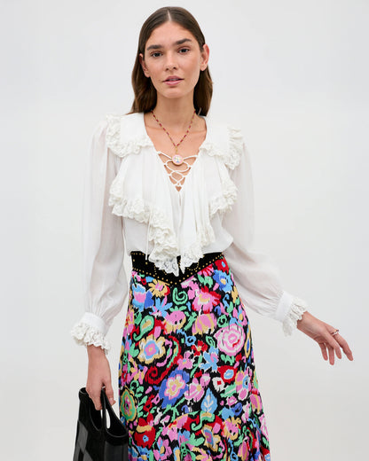 Milia Top - White