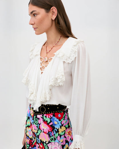 Milia Top - White