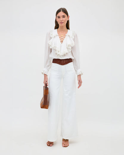 Milia Top - White