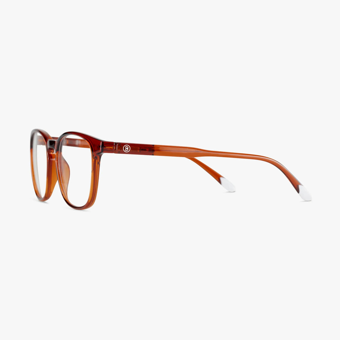 Dalston Glossy Glasses - Intense Rust