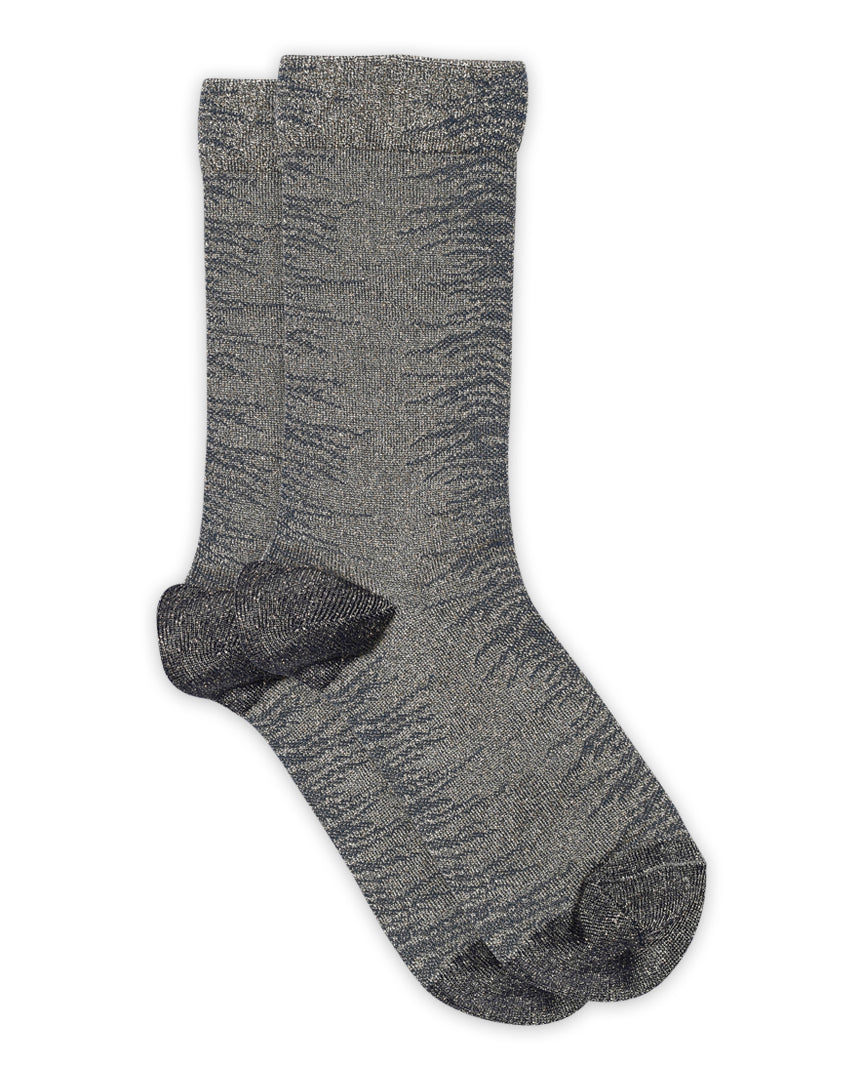 Ulla Glitter Socks - Stone Blue