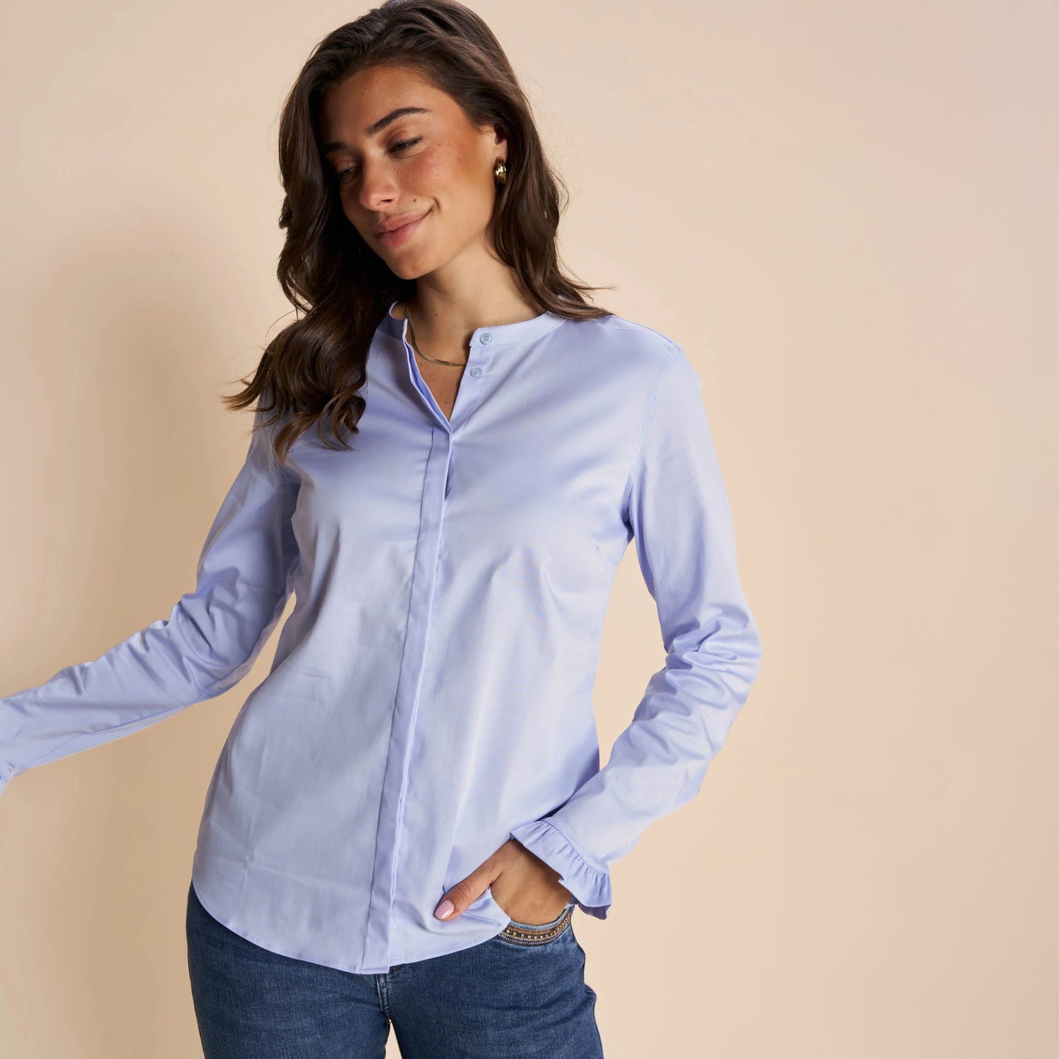 Mattie Flip Shirt - Light Blue