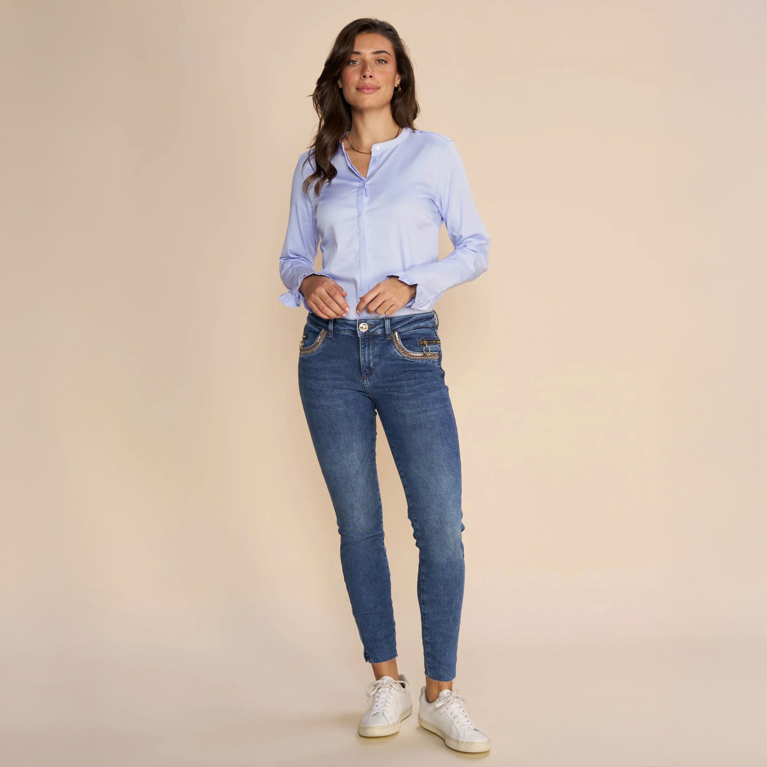 Mattie Flip Shirt - Light Blue