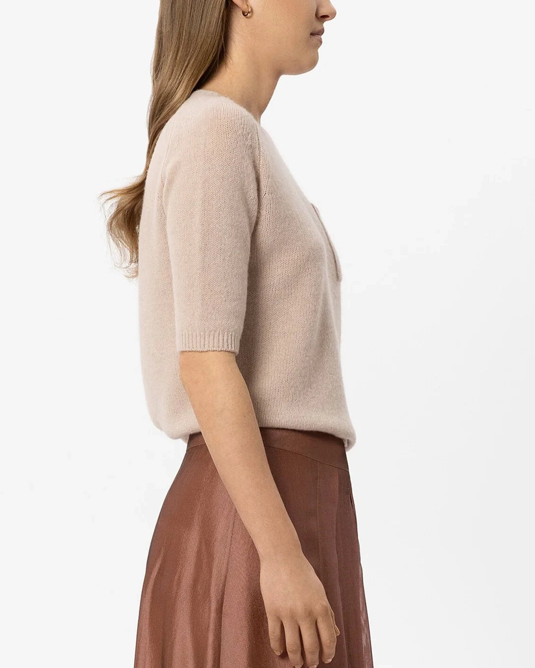 Cashmere Blend Pullover - Cappuccino