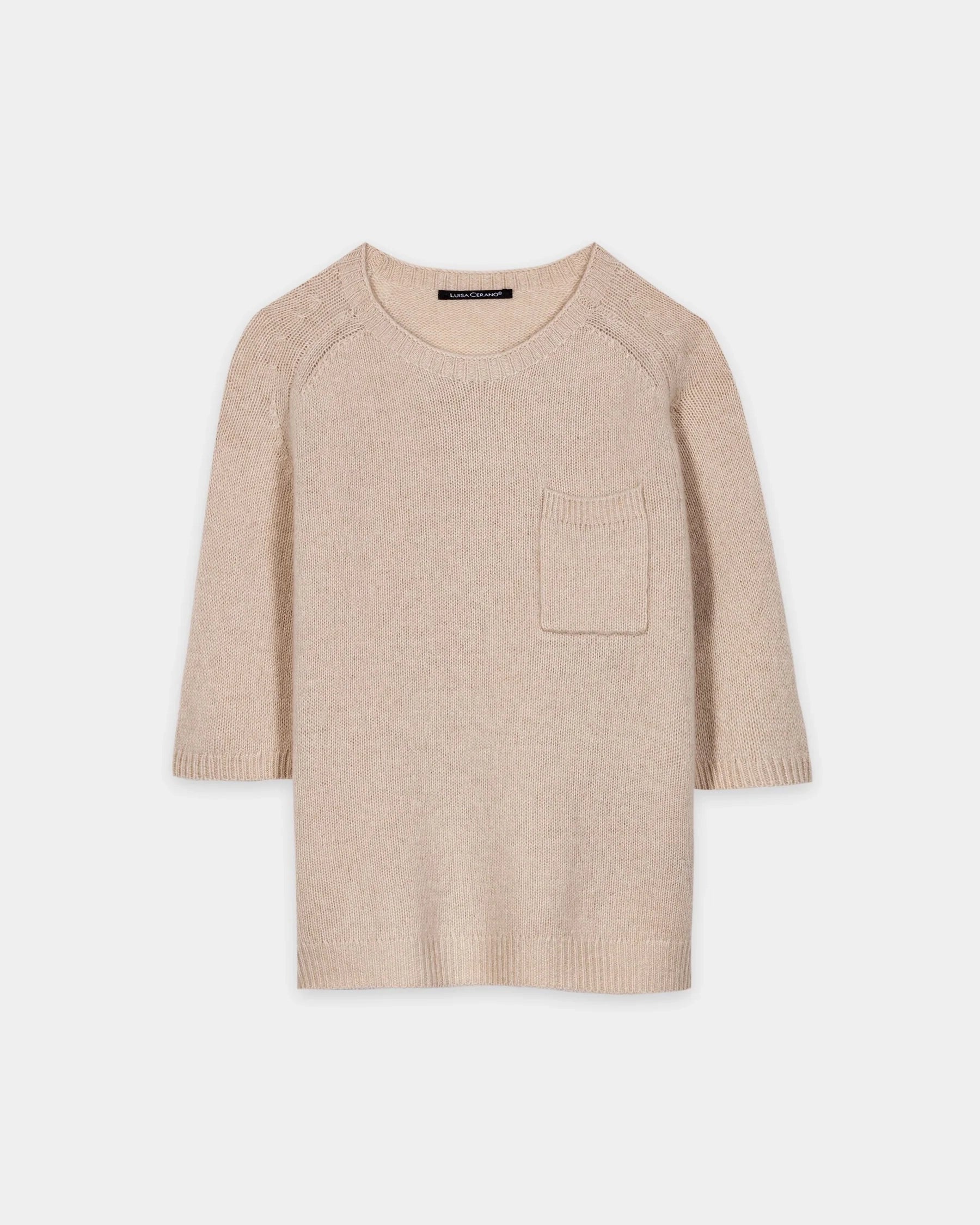 Cashmere Blend Pullover - Cappuccino