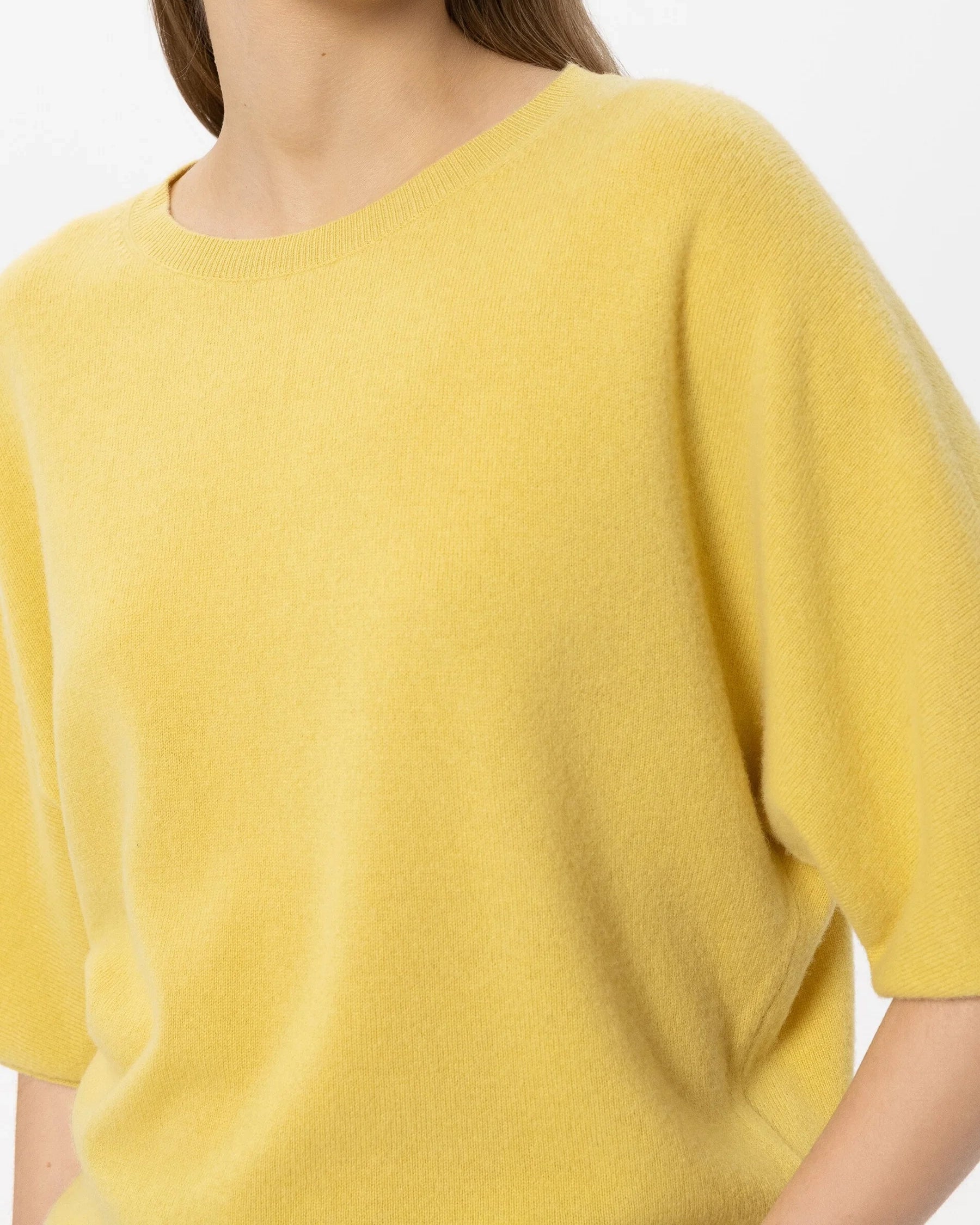 Cashmere Blend Pullover - Signal Yellow