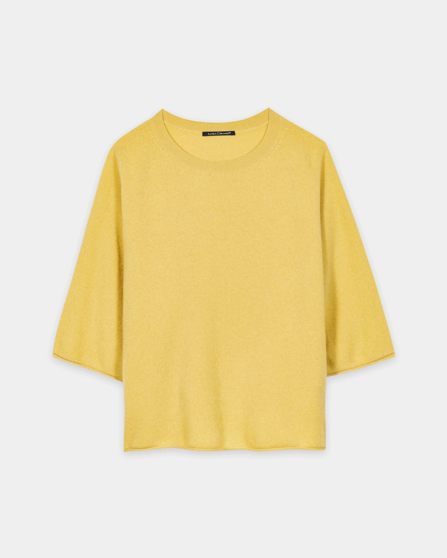 Cashmere Blend Pullover - Signal Yellow
