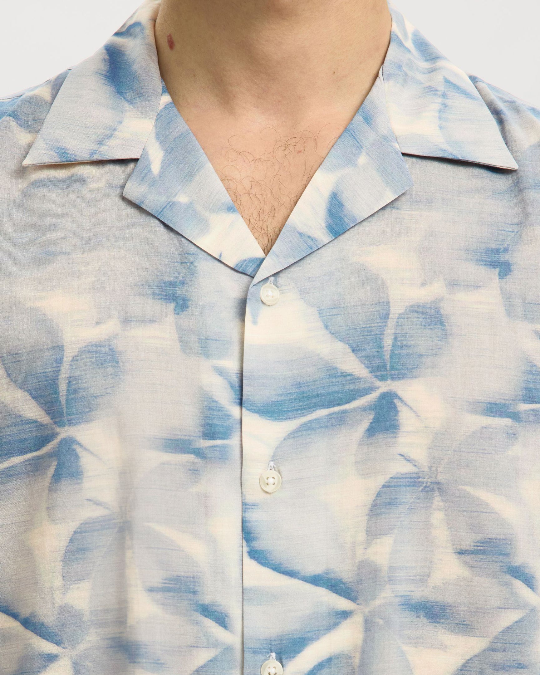 Air Mix Short Sleeve Shirt - Blue Mirage