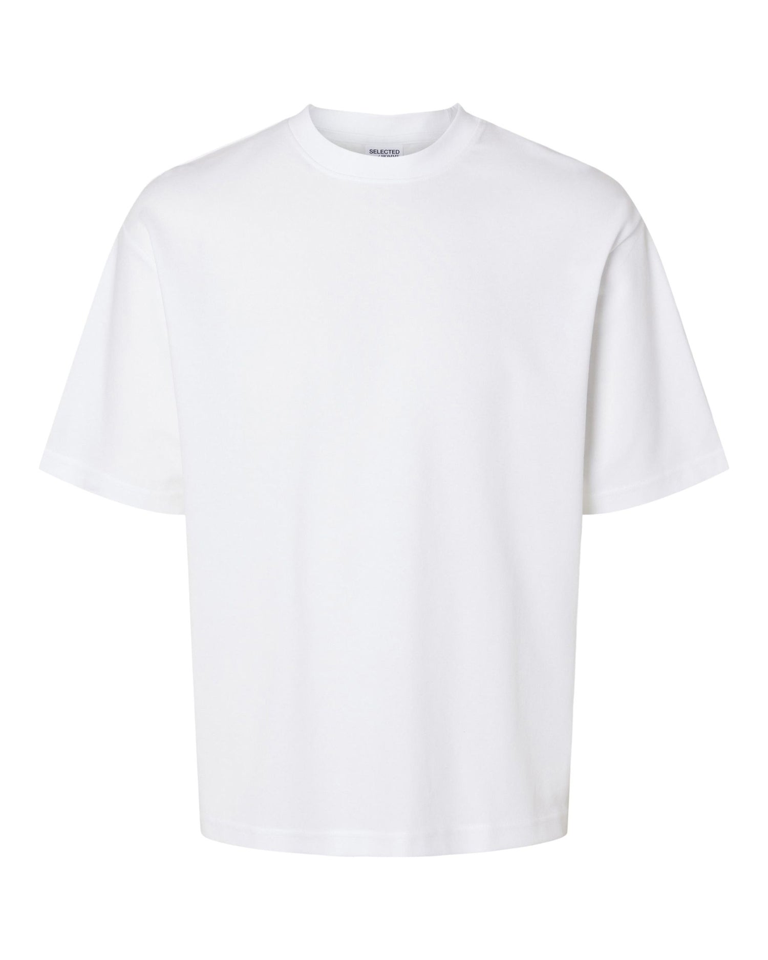 Loose Fit Oscar Short Sleeve O-Neck Tee - Bright White