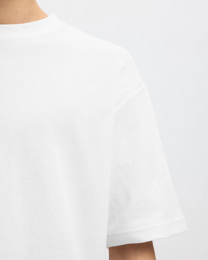 Loose Fit Oscar Short Sleeve O-Neck Tee - Bright White