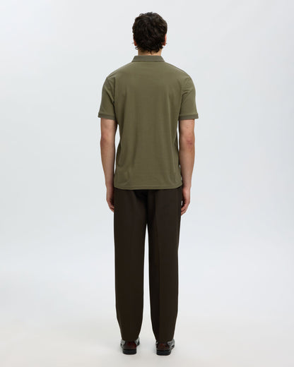 Fave Button Short Sleeve Polo Noos - Kalamata