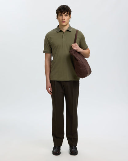 Fave Button Short Sleeve Polo Noos - Kalamata