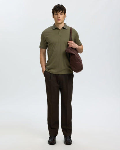 Fave Button Short Sleeve Polo Noos - Kalamata