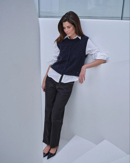 Almine Thora Knit Vest - Salute Navy
