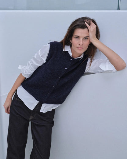 Almine Thora Knit Vest - Salute Navy