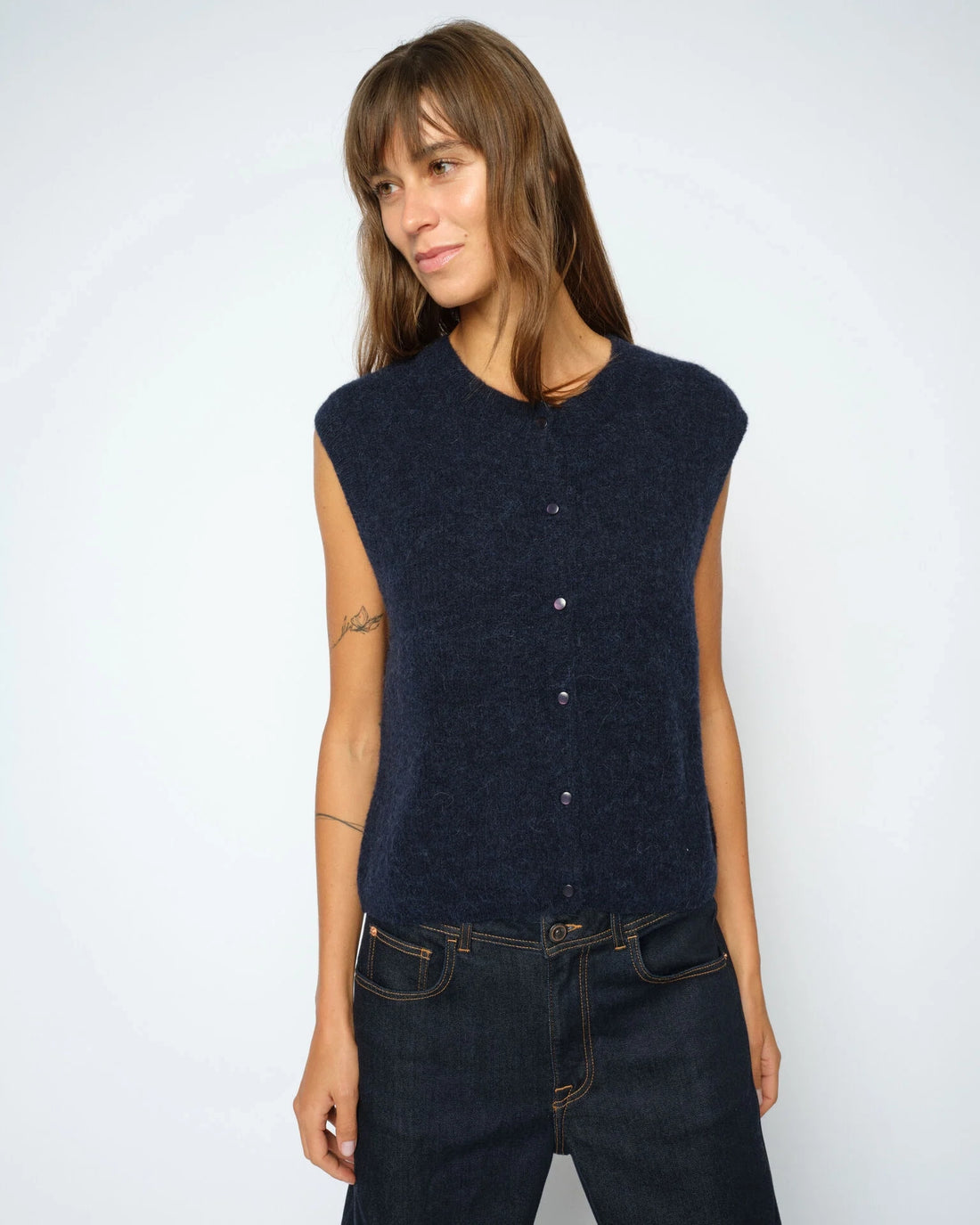 Almine Thora Knit Vest - Salute Navy