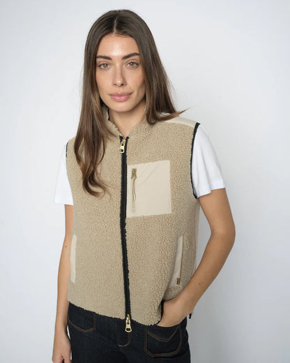 Rowe Eli Teddy Vest - Feather Gray