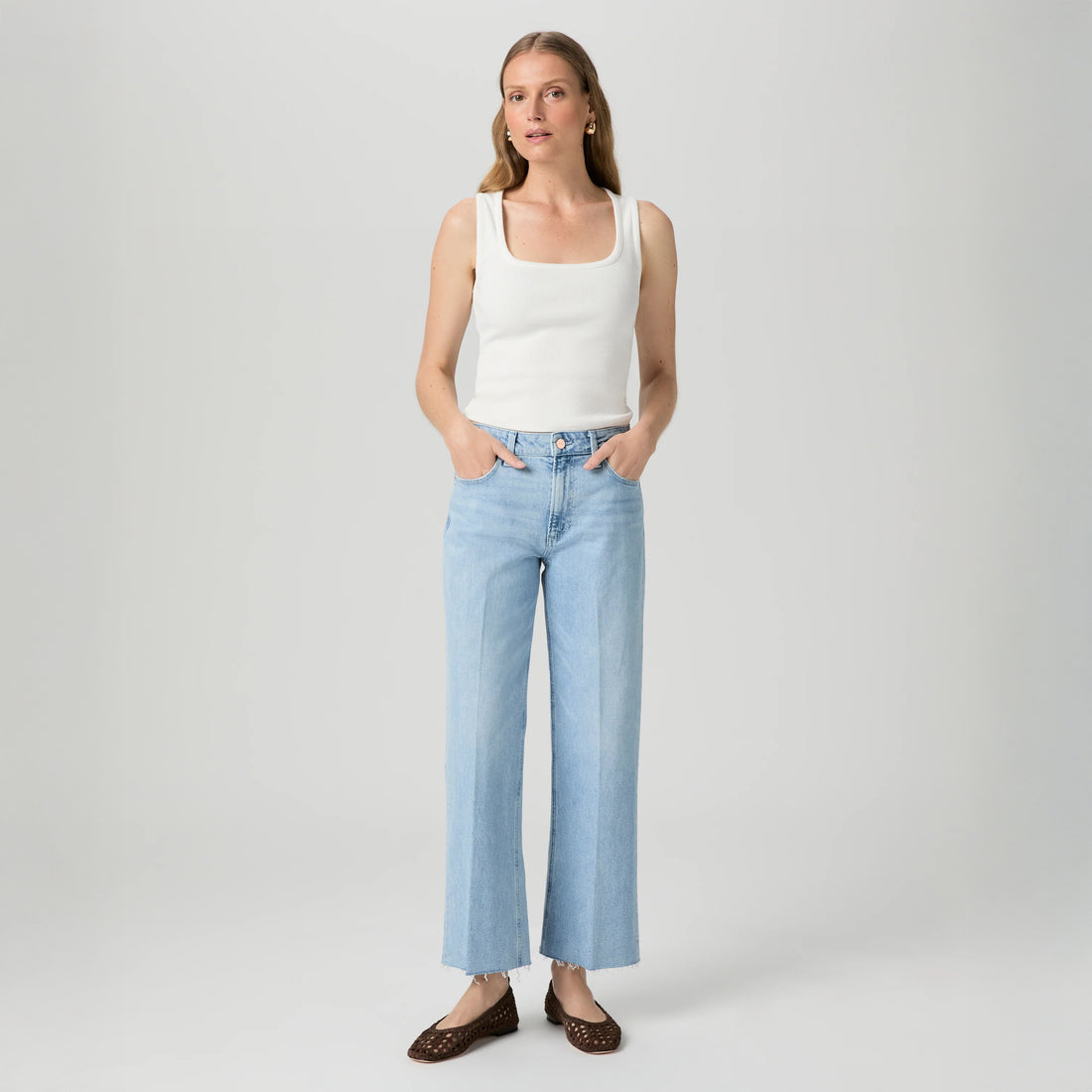 Leenah Ankle Raw Hem Reverse Seamed Beltloops - Brightside