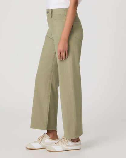 Anessa with Stitch Through Utility Pocket Jean - Vintage Oak Moss