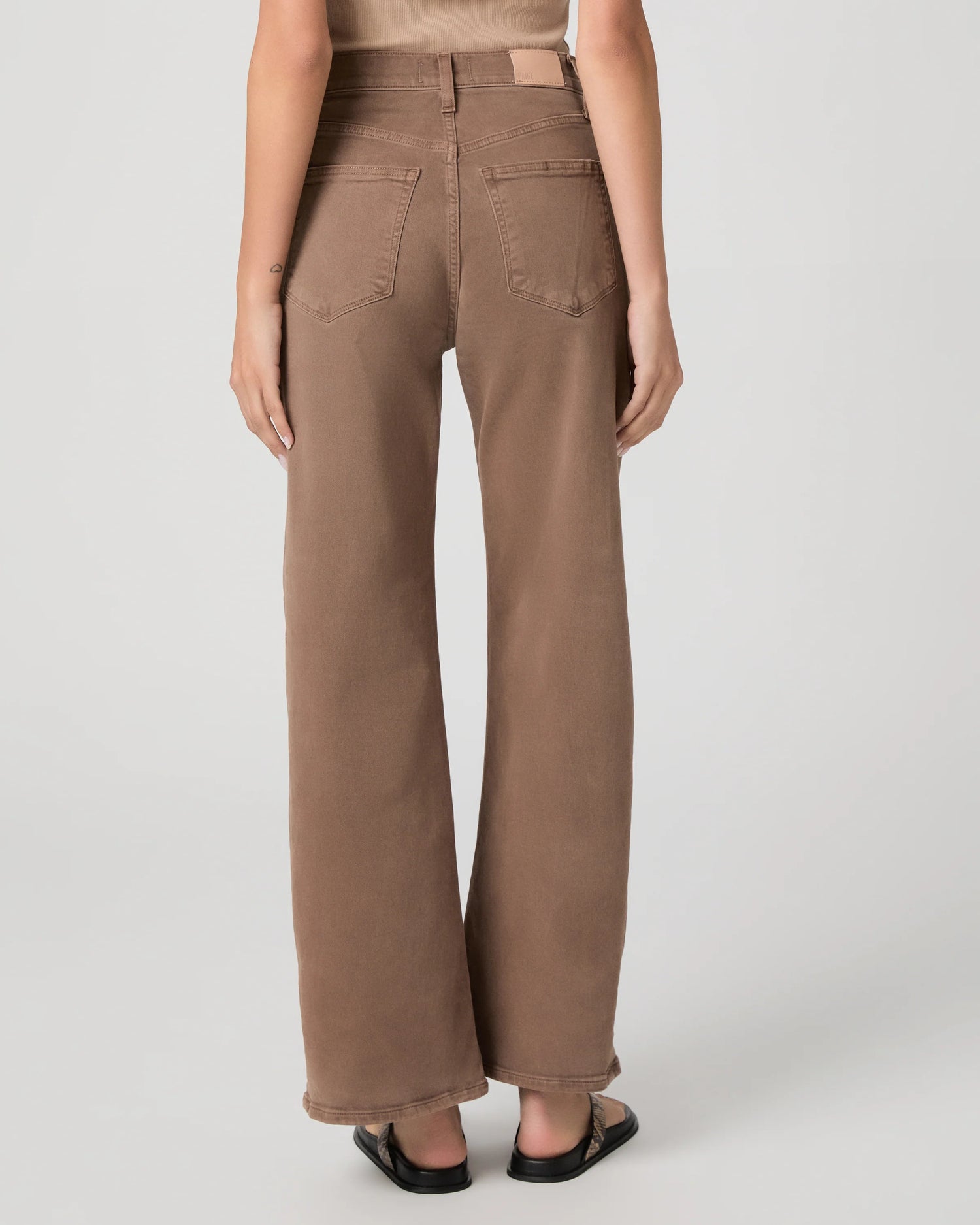 Anessa with Twisted Outseam Panel Raw Hem - Hollyhock
