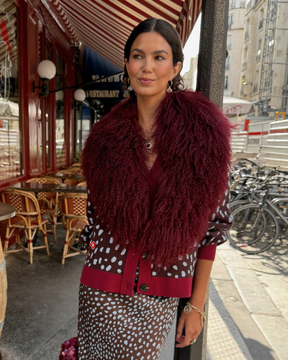 Deer Cardigan - Chocolate