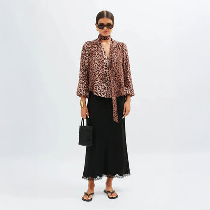 Moss Blouse - Leopard