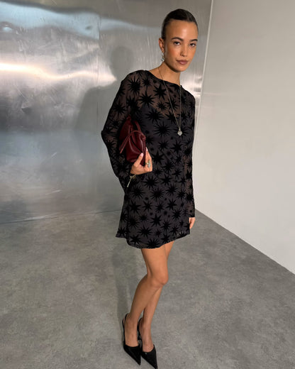 Star Mini Aria Dress - Black