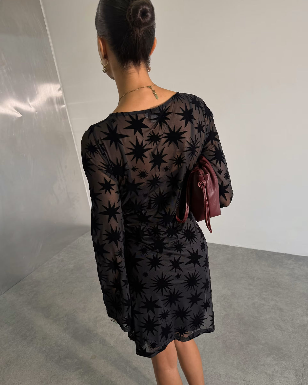 Star Mini Aria Dress - Black